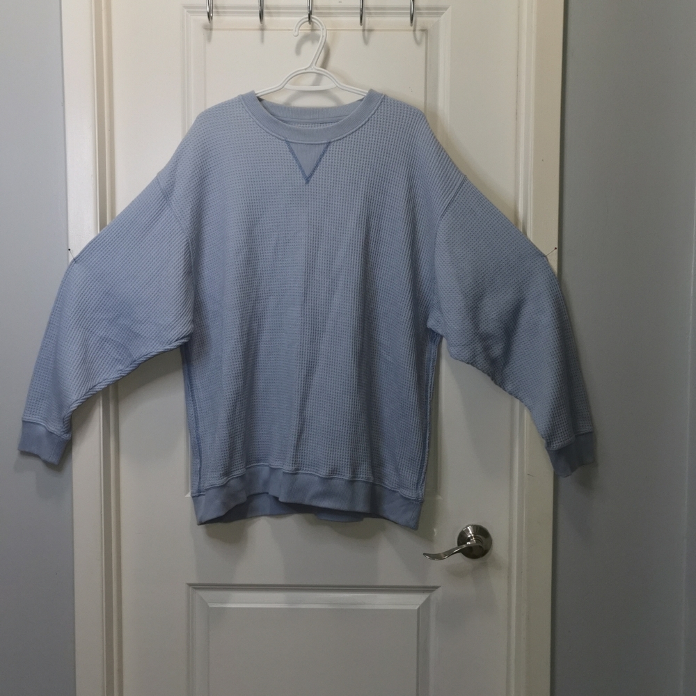 Aerie Light Blue Crew Neck Sweater